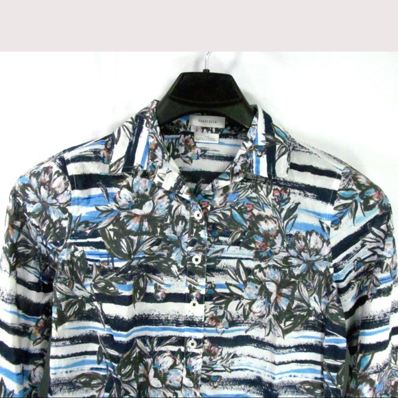 Van Heusen Pullover Shirt Size S/P Multi Color - Picture 2 of 4